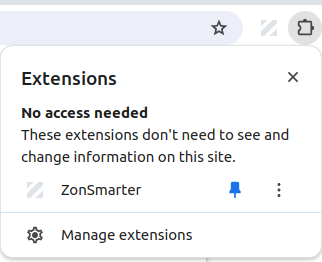 Amazon Chrome Extension Screenshot